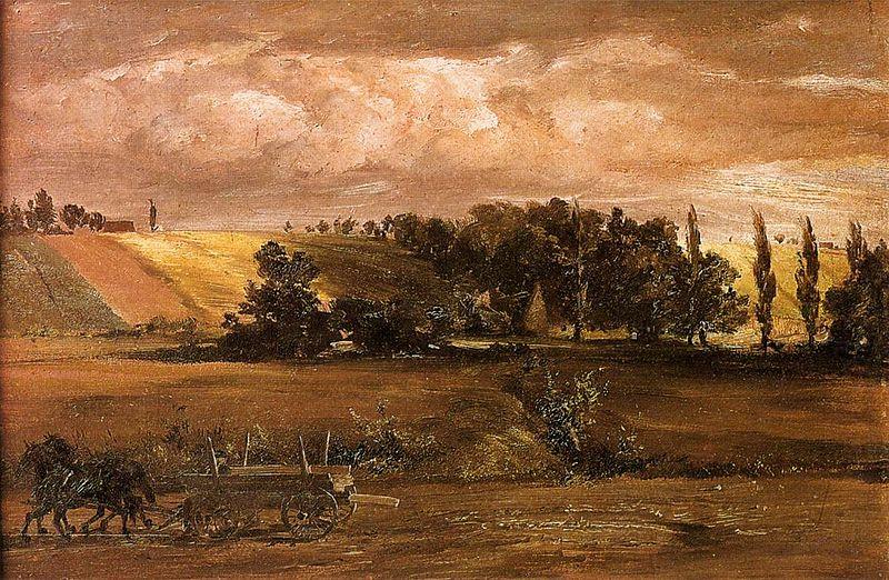 Adolph von Menzel Storm on Tempelhof Mountain oil painting picture